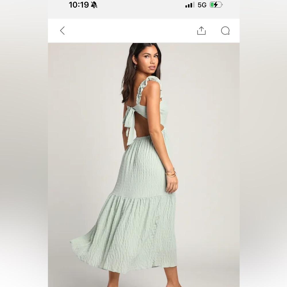 NWT Lush tie back maxi dress